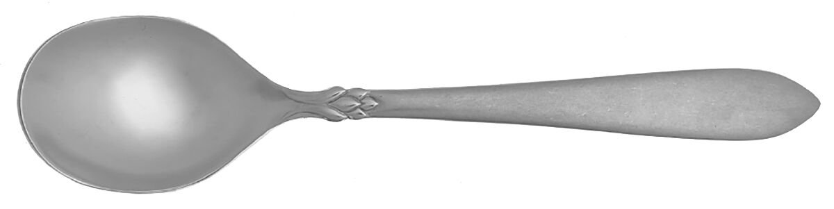 Jacqueline (Stainless) Round Bowl Soup Spoon (Cream Soup) HC by Oneida Silver-1