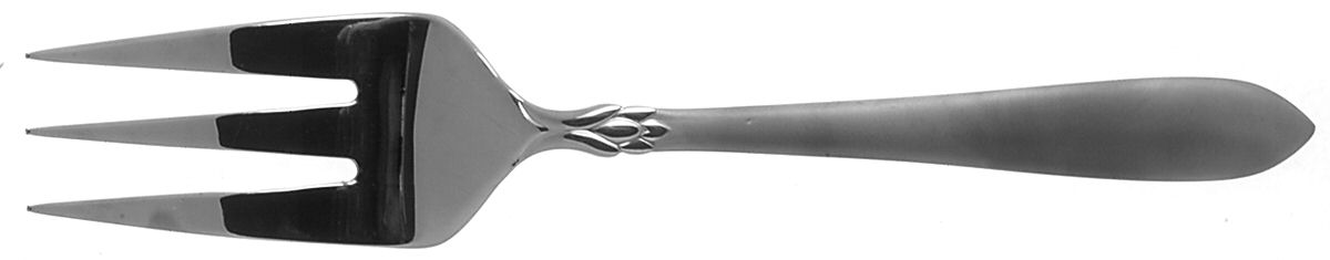 Jacqueline (Stainless) Medium Solid Cold Meat Serving Fork by Oneida Silver-1