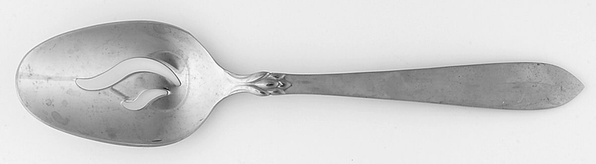 Jacqueline (Stainless) Pierced Tablespoon (Serving Spoon) by Oneida Silver-1