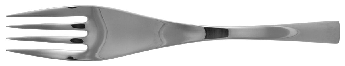 Fluence (Stainless) Medium Solid Cold Meat Serving Fork by Oneida Silver-1