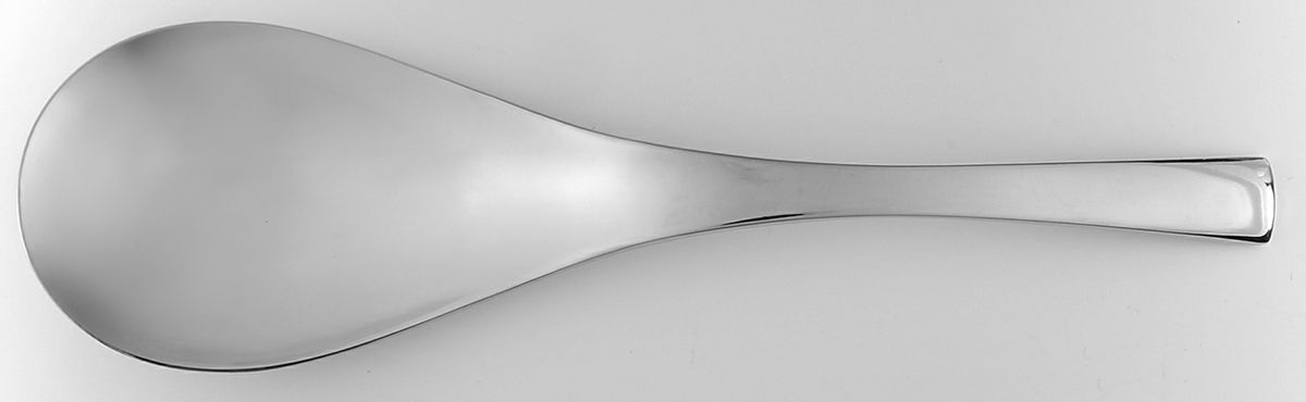Fluence (Stainless) Solid Smooth Casserole Spoon by Oneida Silver-1