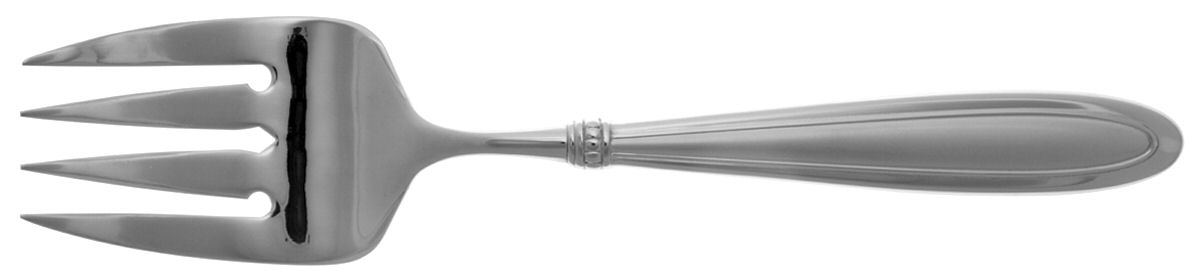 Divani (Stainless) Medium Solid Cold Meat Serving Fork by Oneida Silver-1
