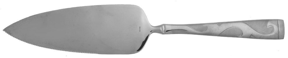 Tuscany (Stainless) Pie Server with Serrated Stainless Blade HC by Oneida Silver-1