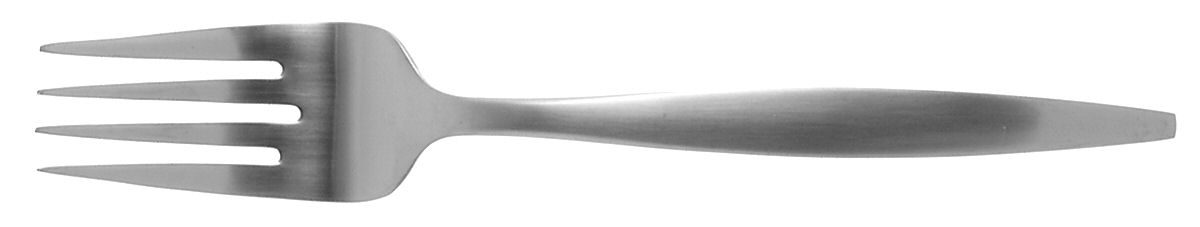 Satin Teresa (Stainless) Medium Solid Cold Meat Serving Fork by Oneida Silver-1