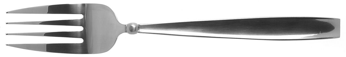 Evermore (Stainless) Large Solid Cold Meat Serving Fork by Oneida Silver-1