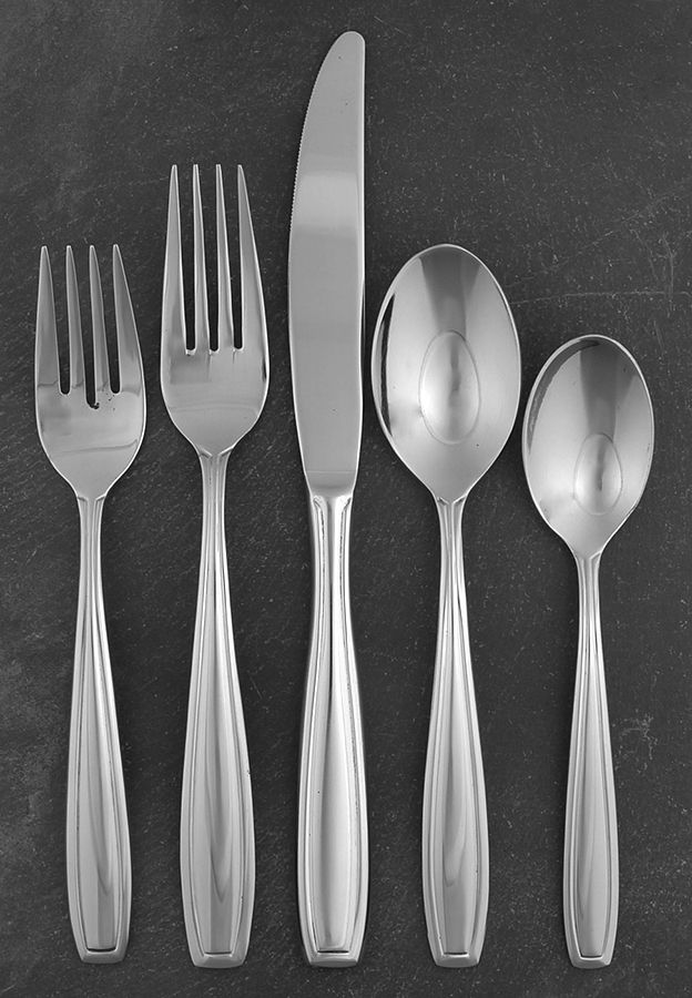 Bristol (Stainless) 5 Piece Place Setting by Oneida Silver-1