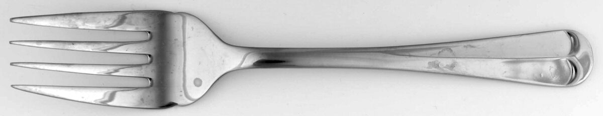 Draycott (Stainless) Medium Solid Cold Meat Serving Fork by Oneida Silver-1