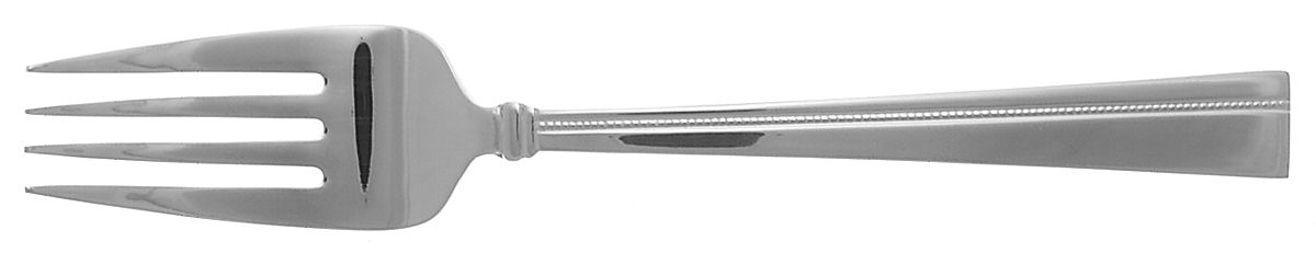 Perspective (Stainless) Medium Solid Cold Meat Serving Fork by Oneida Silver-1