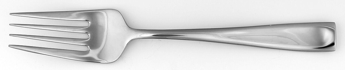 Moda (Stainless) Medium Solid Cold Meat Serving Fork by Oneida Silver-1