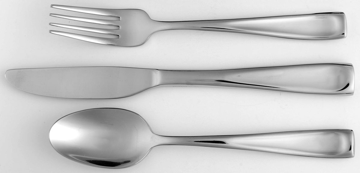 Moda (Stainless) 3 Piece Youth Set (Knife, Fork & Spoon) by Oneida Silver-1