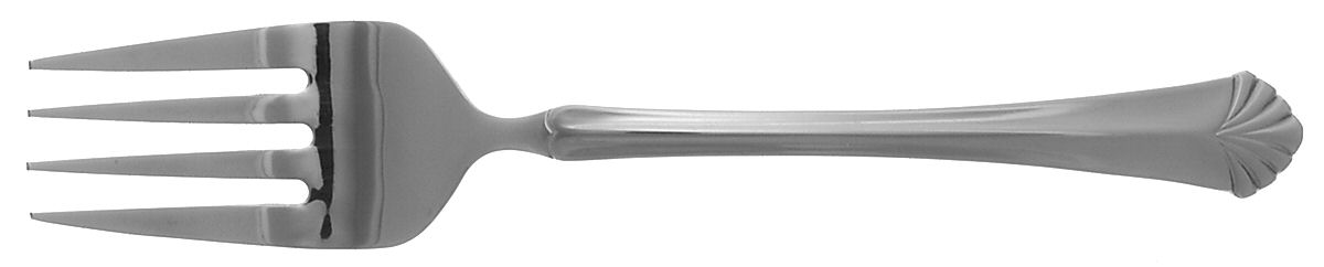 Julianna (Stainless) Medium Solid Cold Meat Serving Fork by Oneida Silver-1