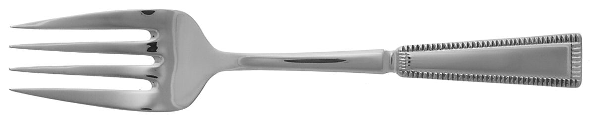 Palisade (Stainless) Medium Solid Cold Meat Serving Fork by Oneida Silver-1