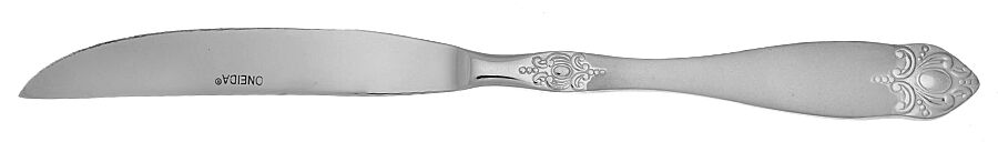 Brooch (Stainless) Steak Knife Individual Hollow, No Serrate HC by Oneida Silver-1