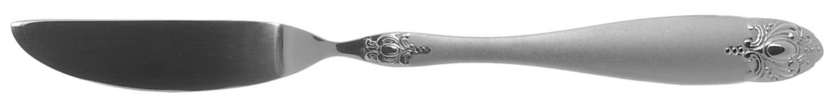 Brooch (Stainless) Flat Handle Master Butter Knife by Oneida Silver-1