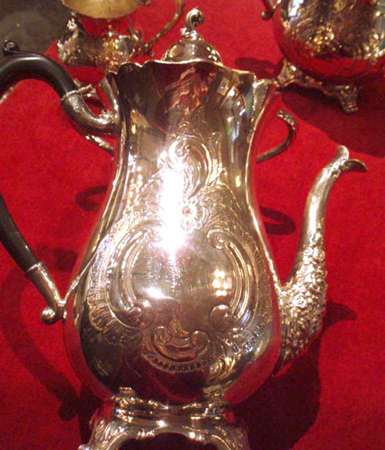 4977 1-2 (Silverplate, Hollowware) Silverplate Coffee Pot by Oneida Silver-1