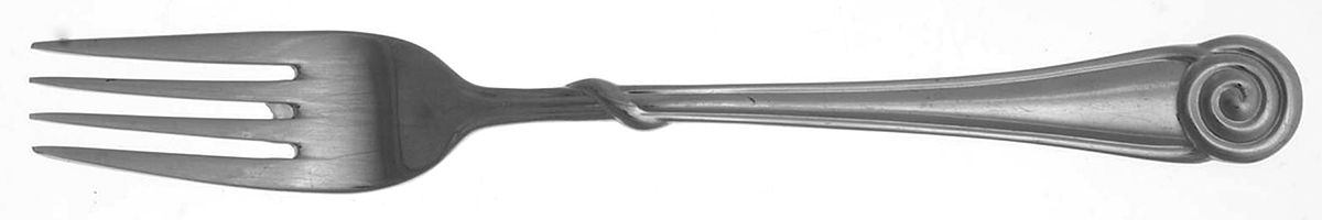Spin (Stainless) Fork by Oneida Silver-1