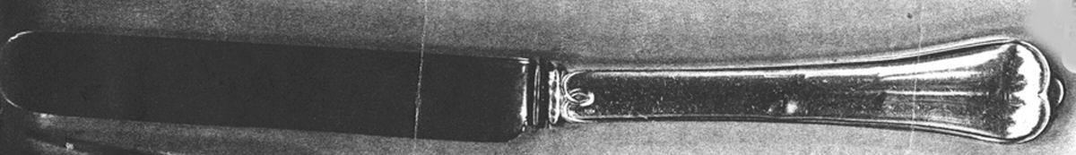 Marsan (Sterling) Old French Hollow Knife by Odiot-1
