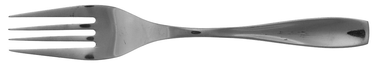 Calm (Stainless) Medium Solid Cold Meat Serving Fork by Oneida Silver-1