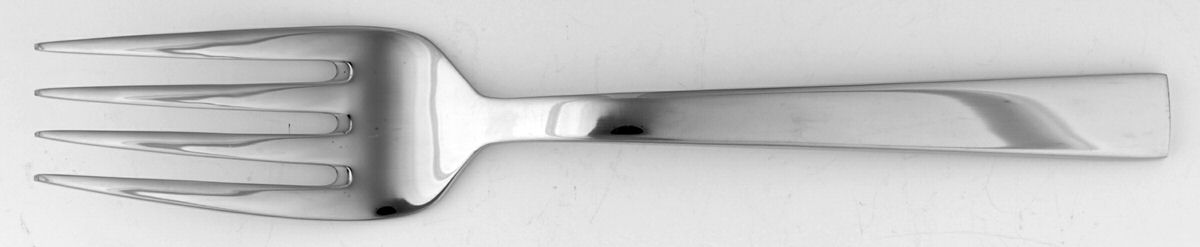 Aero (Stainless) Medium Solid Cold Meat Serving Fork by Oneida Silver-1