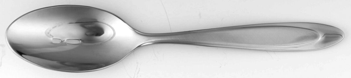 Aurora (Stainless) Pierced Tablespoon (Serving Spoon) by Oneida Silver-1