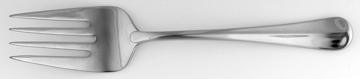 Compose (Stainless) Medium Solid Cold Meat Serving Fork by Oneida Silver-1