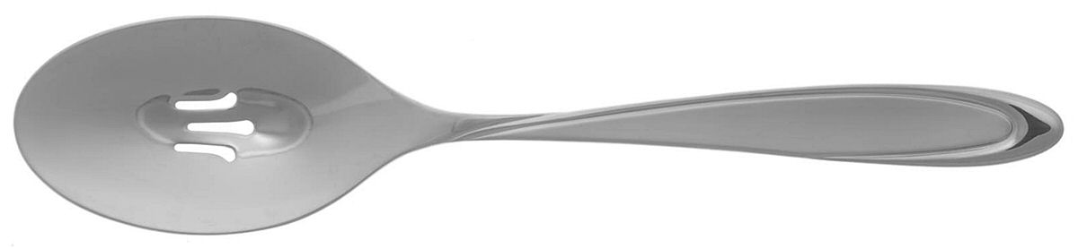 Velour (Stainless) Pierced Tablespoon (Serving Spoon) by Oneida Silver-1