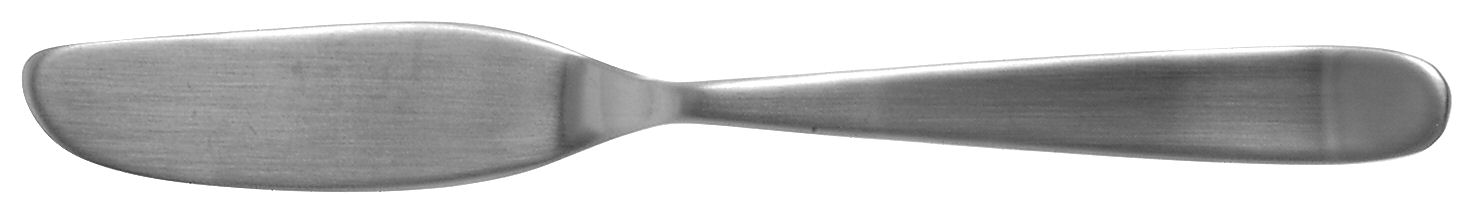 Hallendale Brushed (Stainless) Flat Handle Master Butter Knife by Oneida Silver-1