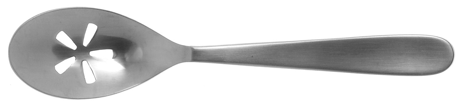 Hallendale Brushed (Stainless) Pierced Tablespoon (Serving Spoon) by Oneida Silver-1