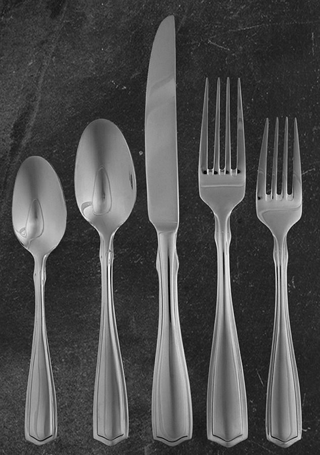 Carolina (Stainless) 5 Piece Place Setting by Oneida Silver-1