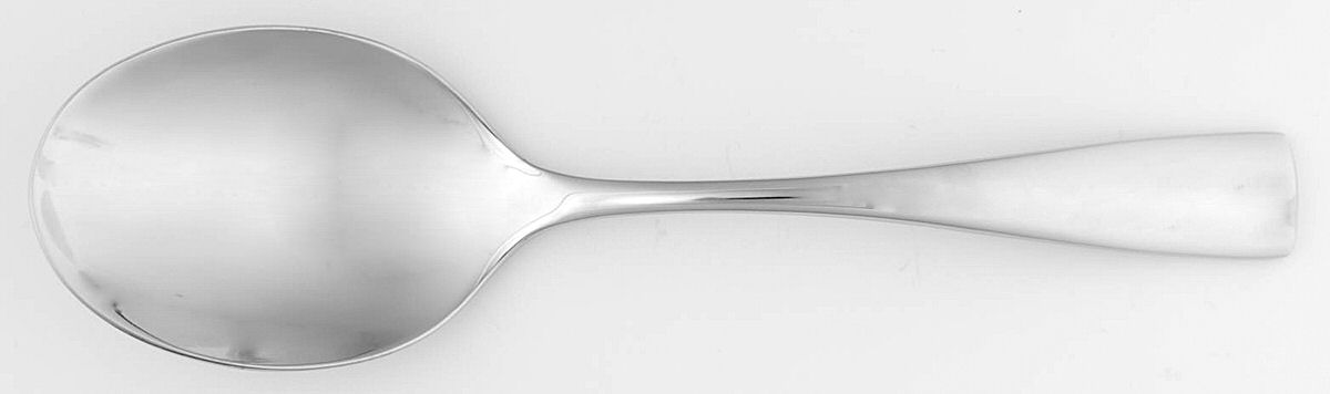 Curva (Stainless) Solid Smooth Casserole Spoon by Oneida Silver-1