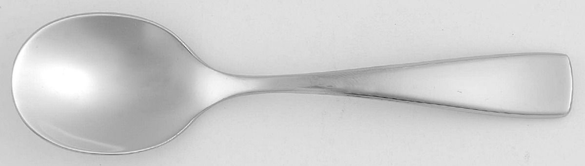Curva (Stainless) Straight Handle Baby Spoon by Oneida Silver-1