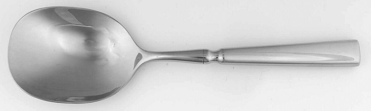 Stockholm (Stainless) Solid Smooth Casserole Spoon by Oneida Silver-1