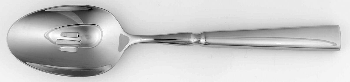 Stockholm (Stainless) Pierced Tablespoon (Serving Spoon) by Oneida Silver-1