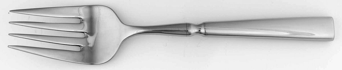 Stockholm (Stainless) Medium Solid Cold Meat Serving Fork by Oneida Silver-1
