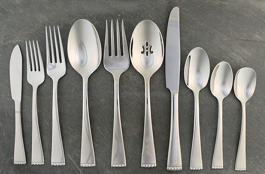 Classic Pearl (Stainless) 45 Piece Starter Set by Oneida Silver-1