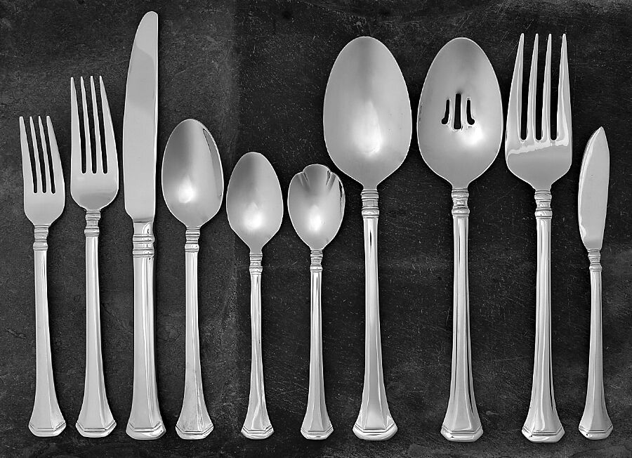 Apollonia (Stainless) 45 Piece Starter Set by Oneida Silver-1