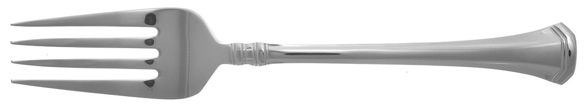 Apollonia (Stainless) Medium Solid Cold Meat Serving Fork by Oneida Silver-1