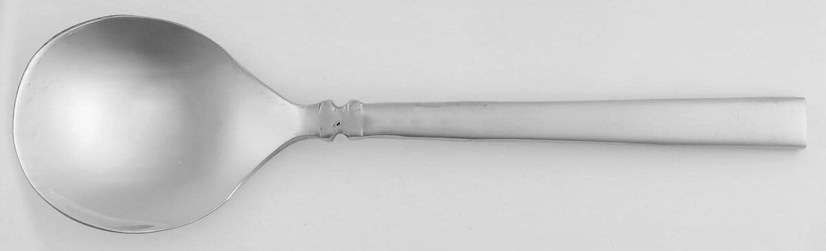 Shaker (Stainless) Round Bowl Soup Spoon (Bouillon) by Oneida Silver-1