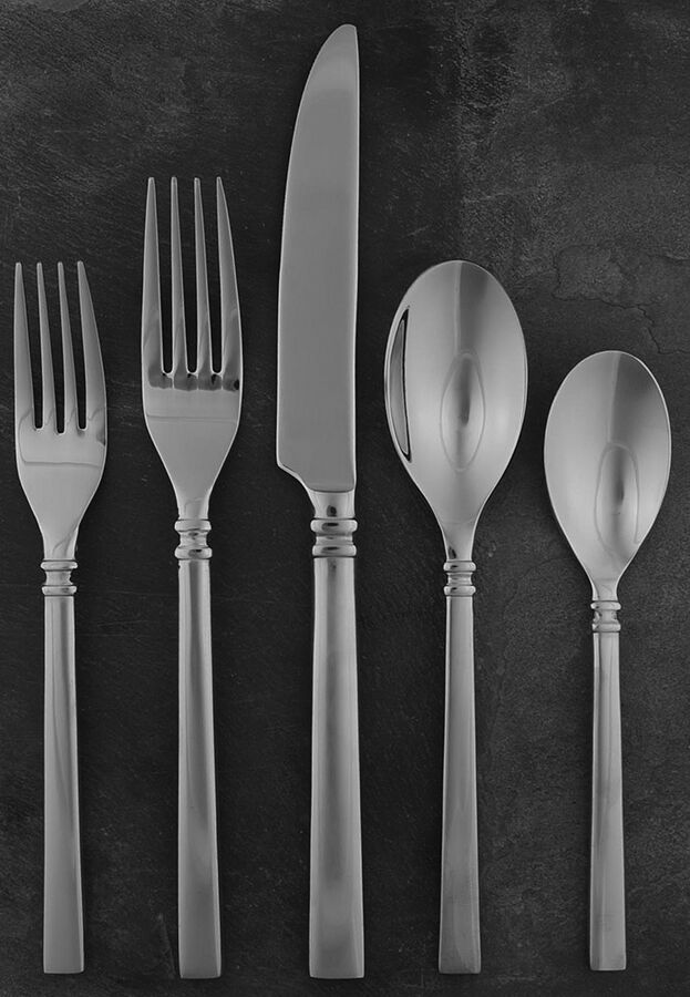 Shaker (Stainless) 40 Piece Estate Set by Oneida Silver-1