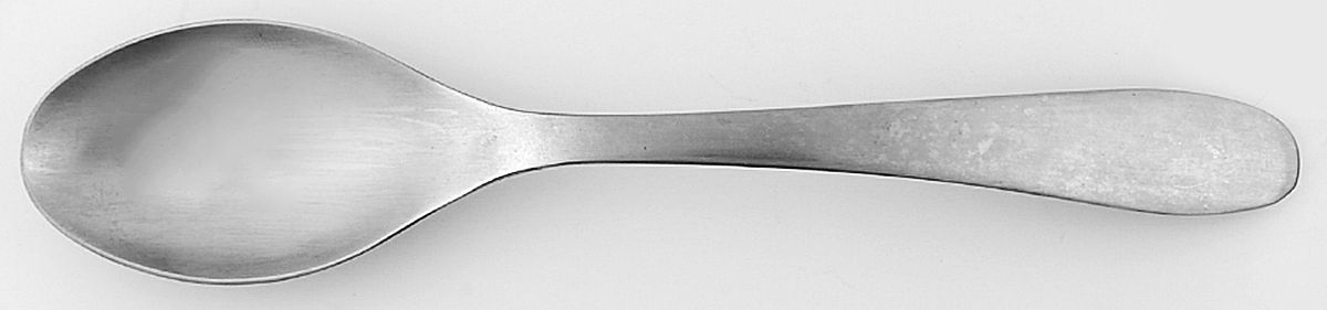 Burton (Stainless) Solid Serving Spoon by Oneida Silver-1