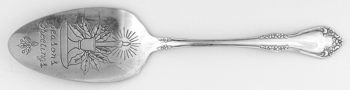 Mansfield (Silverplate, Floral) Solid Pie Server by Oneida Silver-1