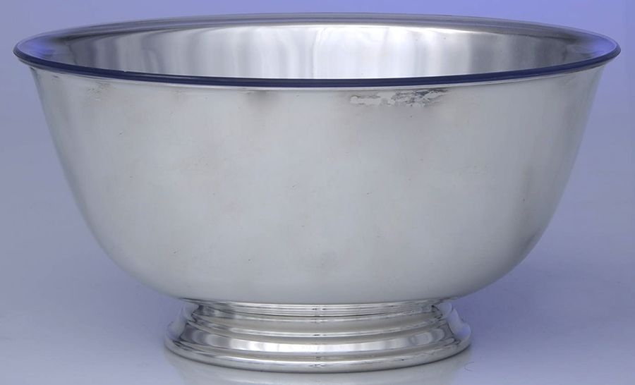 Paul Revere Bowls (Silverplate, Hollowware) 8" Paul Revere Bowl & Plastic Liner by Oneida Silver-1