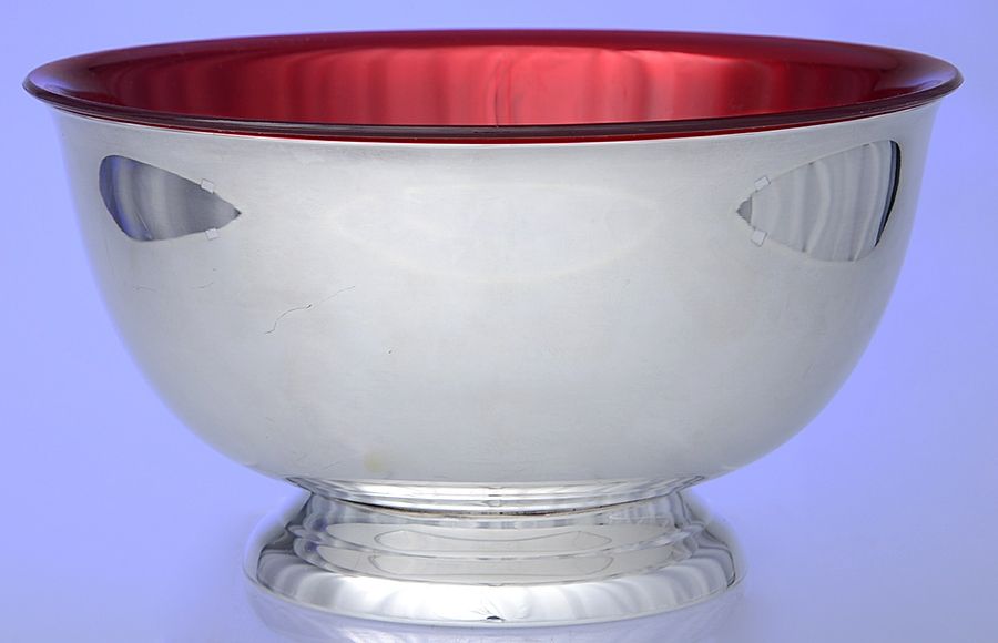 Paul Revere Bowls (Silverplate, Hollowware) 8" Paul Revere Bowl & Plastic Liner by Oneida Silver-1