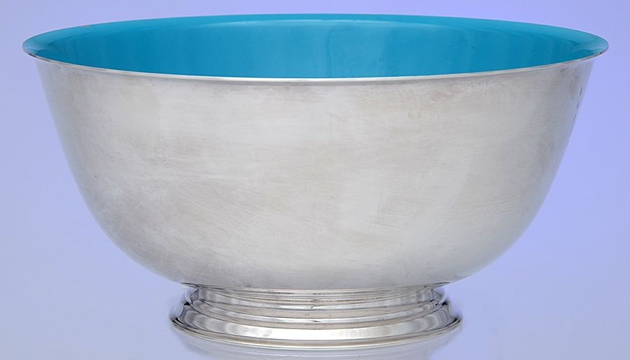 Paul Revere Bowls (Silverplate, Hollowware) 8" Paul Revere Bowl & Plastic Liner by Oneida Silver-1