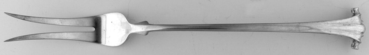 ONS9 (Sterling) Solid Chop Serving Fork by Old Newbury-1