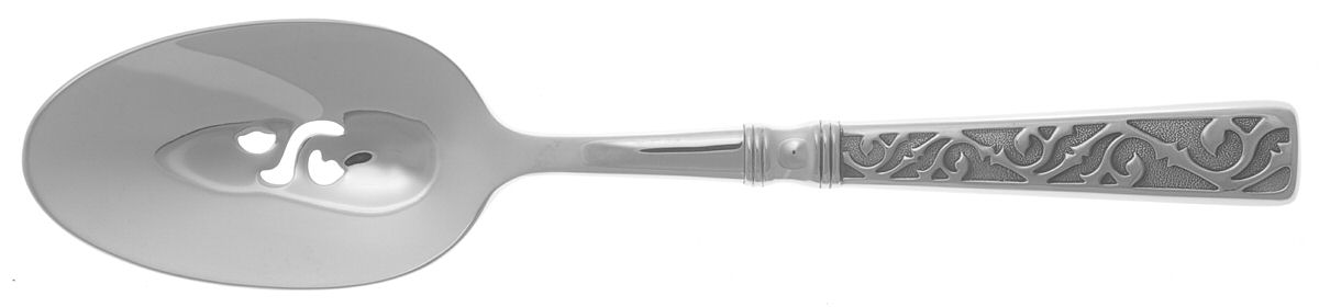 Castellina (Stainless) Pierced Tablespoon (Serving Spoon) by Oneida Silver-1