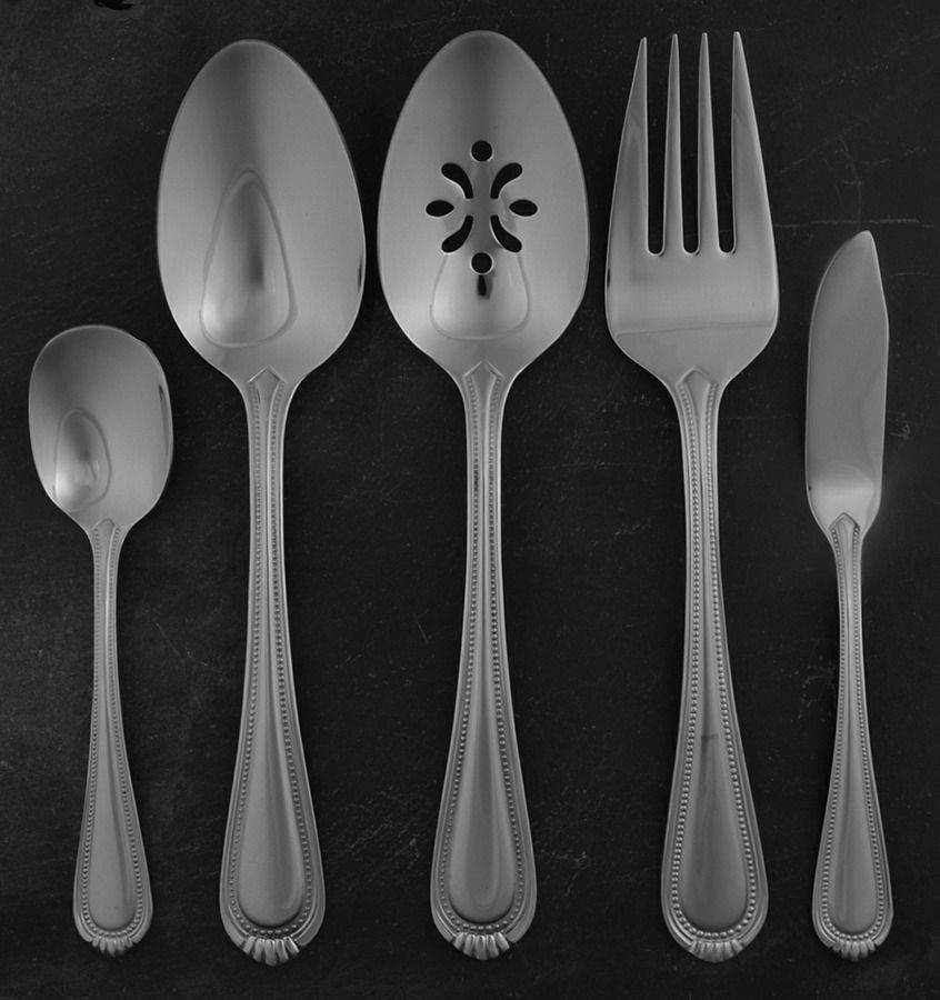 Countess (Stainless) 5 Piece Hostess Set by Oneida Silver-1