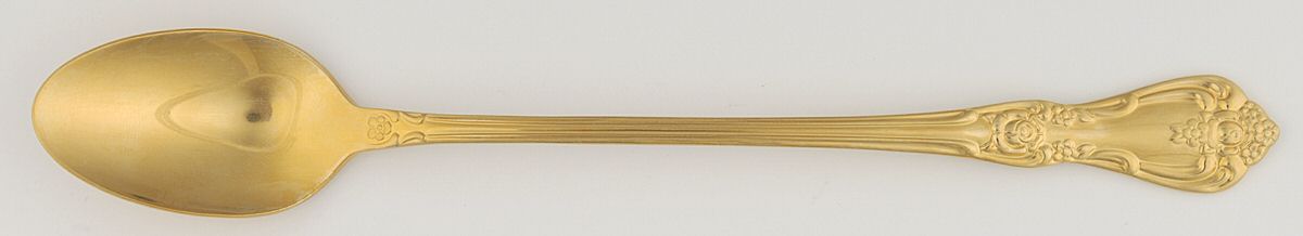 Golden President (Gold Electroplate) Iced Tea Spoon by Oneida Silver-1