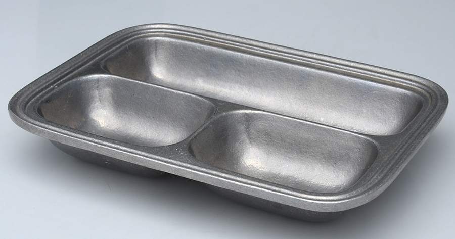 Pewtarex Pewter Hollowware Small 3-Part Platter by Olde Country Reproductions-1