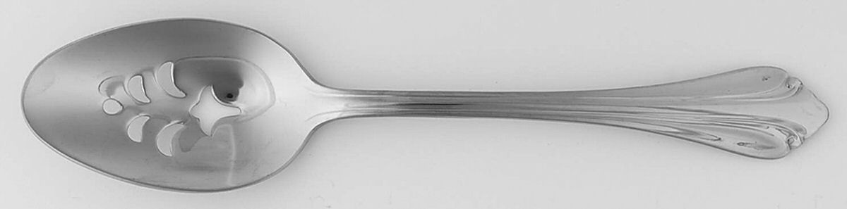 Gwendolyn (Stainless) Pierced Tablespoon (Serving Spoon) by Oneida Silver-1